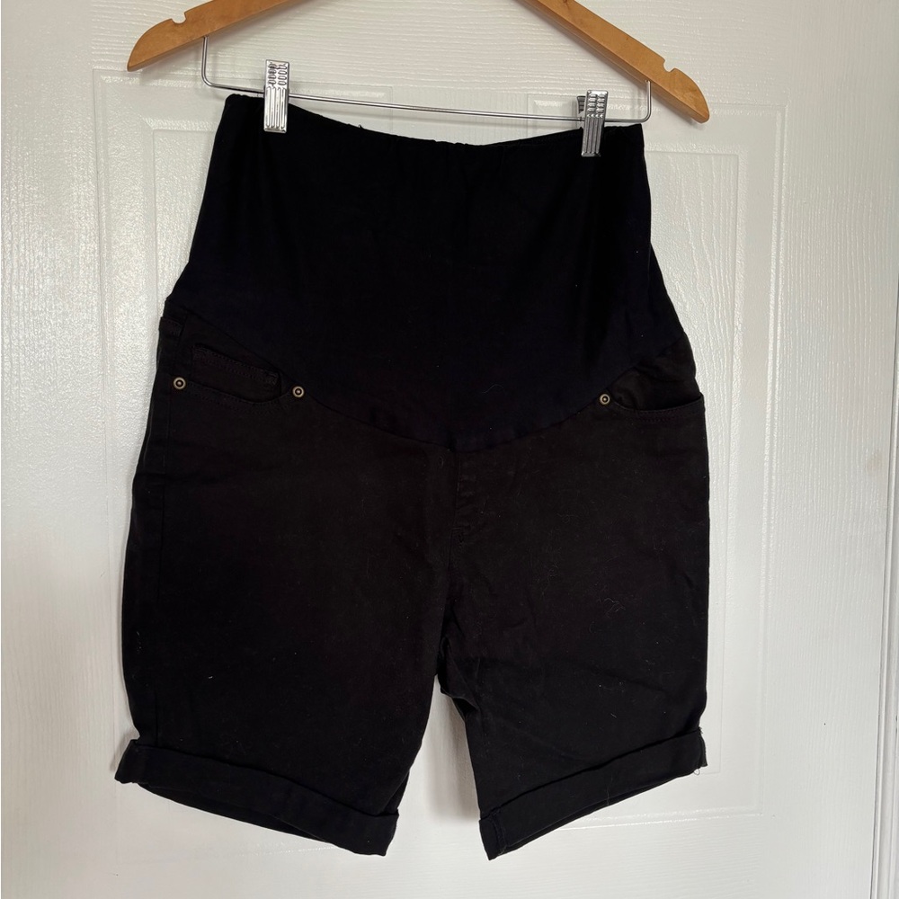 Motherhood Maternity Dark Shorts